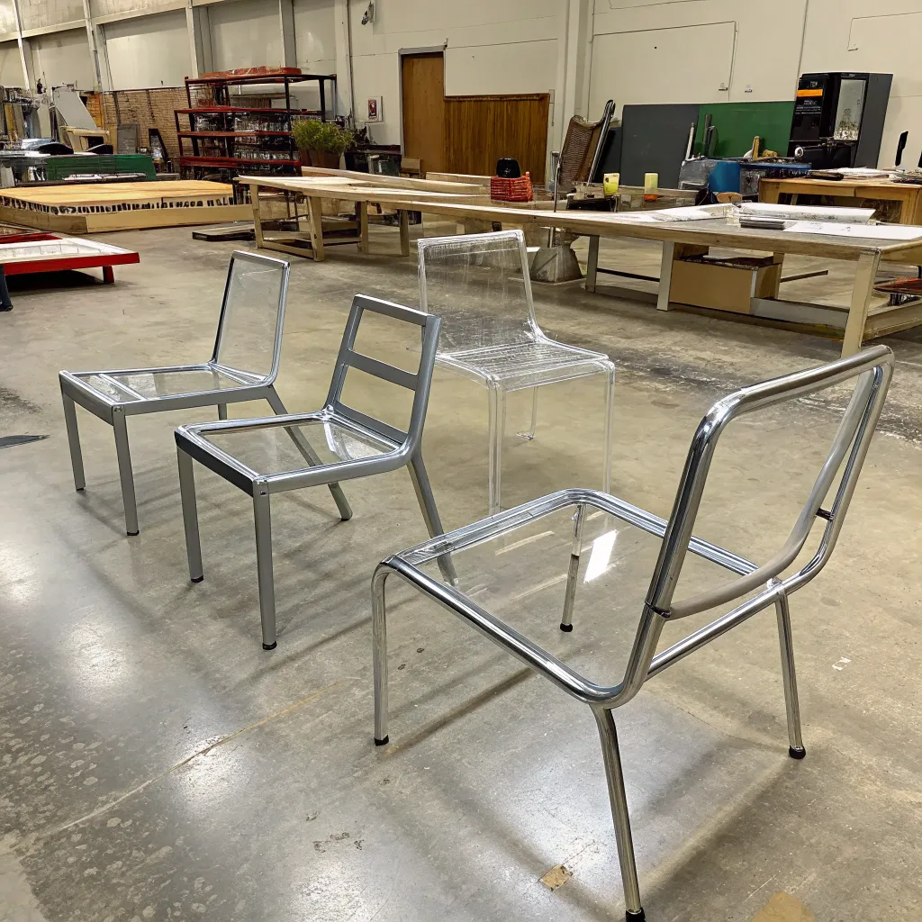 Metal and Glass Chair Design Workshop